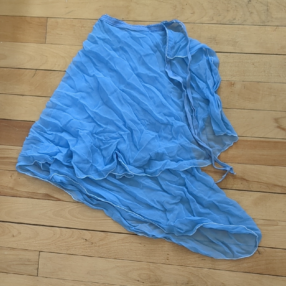 Blue High Low Women's Skirt